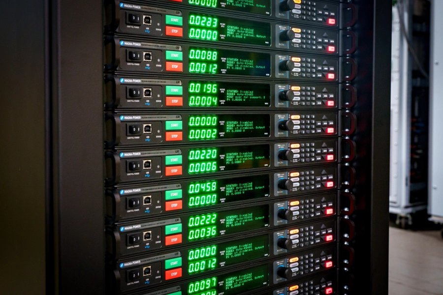 Eighteen 6 kW Power Supplies Integrated in Magna-Power's First All-Black Rack Article Image