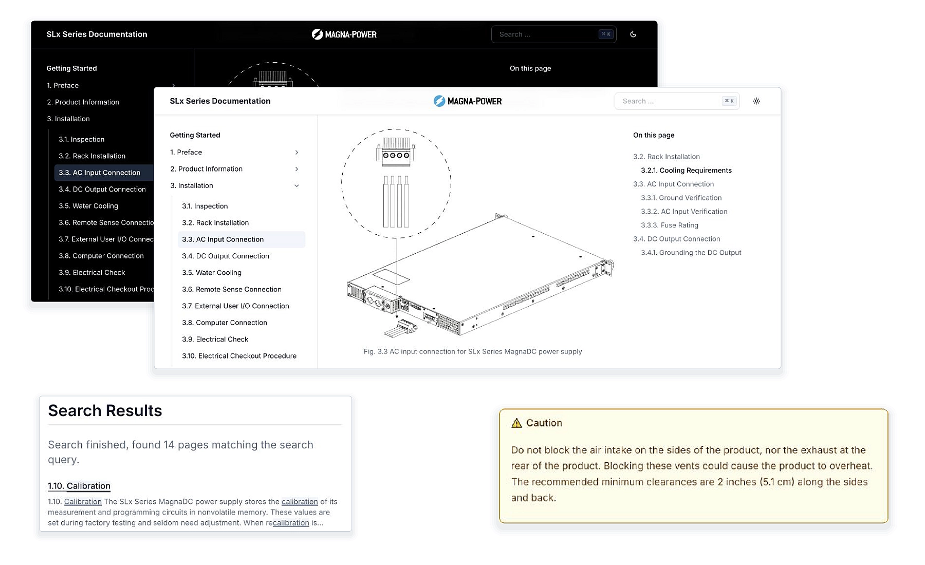 The new web theme in light and dark mode with two sample components