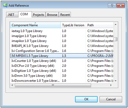 Figure 2. Solution Explorer's Add Reference window.