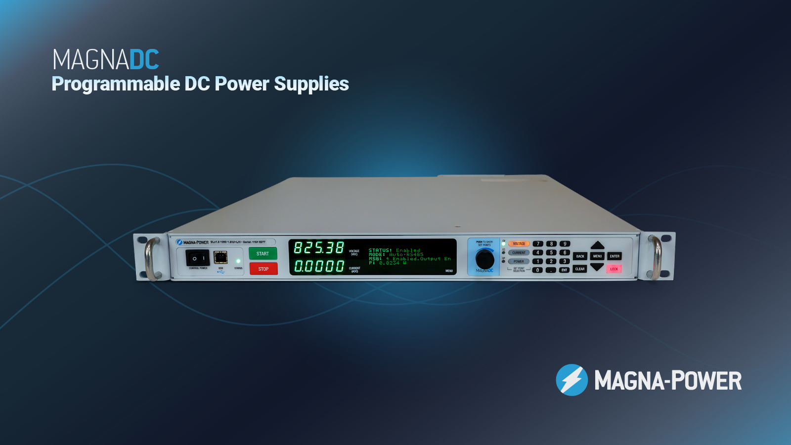 Magna-Power's new SLx Series next-generation 1U programmable DC power supply