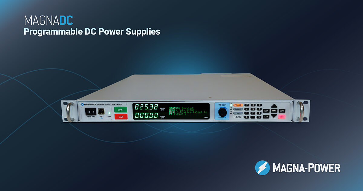 MagnaPower Releases NextGeneration SLx Series 1U Digital Programmable