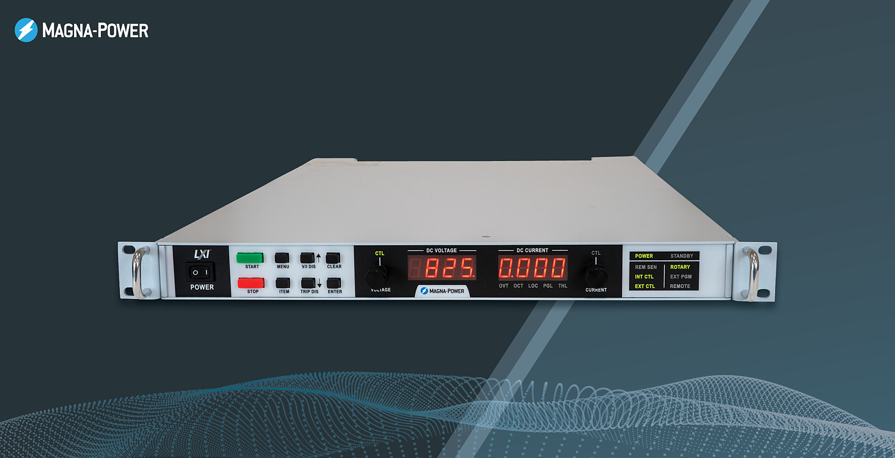 SL Series MagnaDC programmable DC power supply, now 10 kW in 1U.