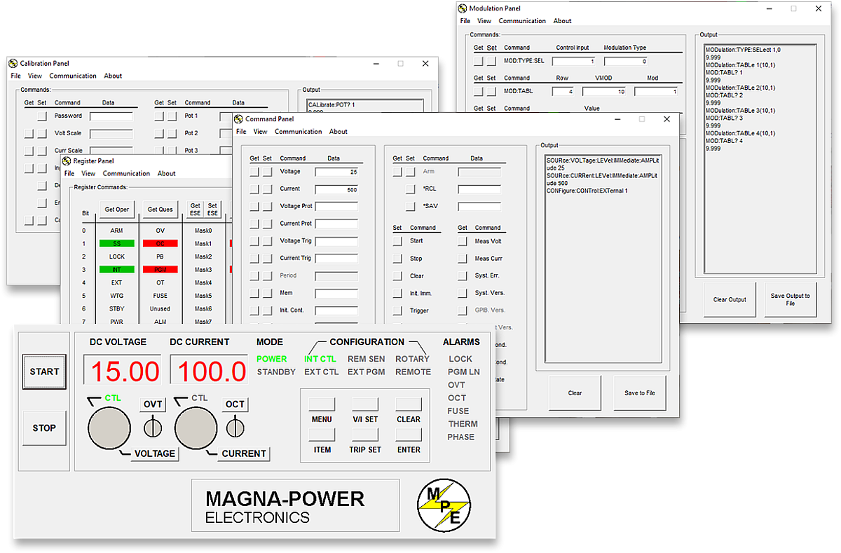 Magna-Power Software, LabVIEW- & IVI-Treiber